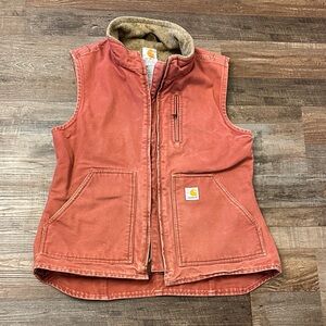 Carhartt Brick Red Work Vest
